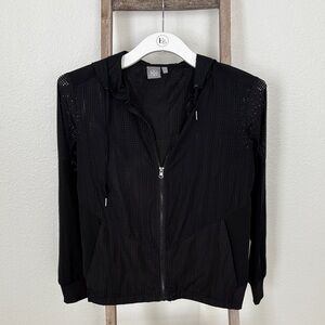 Daisy Fuentes Black Mesh Jacket